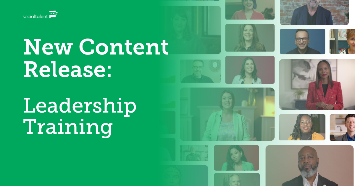 Read more about the article SocialTalent New Content Release: Leadership Training
